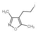 3,5-二甲基-4-(2-碘乙基)异恶唑结构式