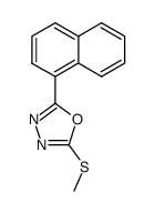 2-(methylthio)-5-(naphthalen-1-yl)-1,3,4-oxadiazole Structure