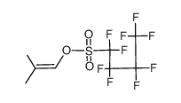 (2-Methyl-1-propenyl)-nonafluorbutansulfonat Structure