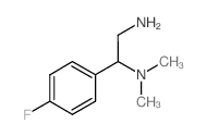 [2-氨基-1-(4-氟苯基)乙基]二甲基胺结构式