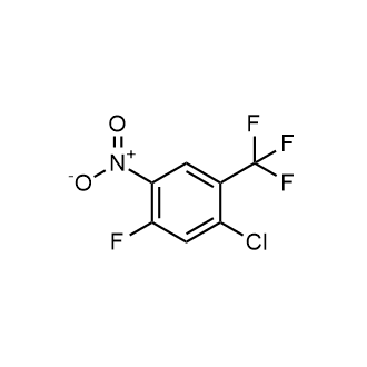 1-氯-5-氟-4-硝基-2-(三氟甲基)苯结构式