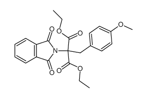 (4-methoxy-benzyl)-phthalimido-malonic acid diethyl ester结构式