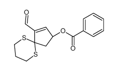 [(2R)-4-formyl-6,10-dithiaspiro[4.5]dec-3-en-2-yl] benzoate Structure