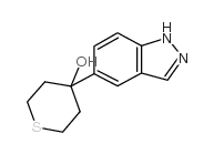 4-(1H-5-吲唑)-四氢硫代吡喃-4-醇结构式