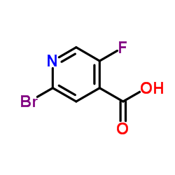 2-溴-5-氟异烟酸结构式