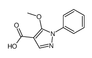 5-methoxy-1-phenylpyrazole-4-carboxylic acid Structure