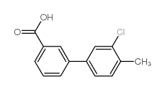3-氯-4-甲基-[1,1-联苯]-3-羧酸结构式
