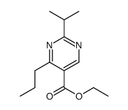 Ethyl 2-isopropyl-4-propyl-5-pyrimidinecarboxylate结构式