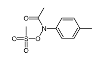 (N-acetyl-4-methylanilino) methanesulfonate结构式