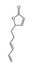 ((E)-5-Hexa-3,5-dienyl)-5H-furan-2-one结构式
