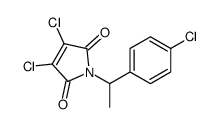 3,4-dichloro-1-[1-(4-chlorophenyl)ethyl]pyrrole-2,5-dione结构式