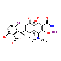Isochlortetracycline hydrochloride Structure