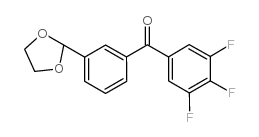 3-(1,3-DIOXOLAN-2-YL)-3',4',5'-TRIFLUOROBENZOPHENONE结构式