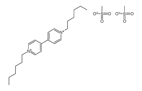 1-hexyl-4-(1-hexylpyridin-1-ium-4-yl)pyridin-1-ium,methanesulfonate Structure