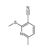 6-Methyl-2-(methylthio)-3-pyridinecarbonitrile结构式