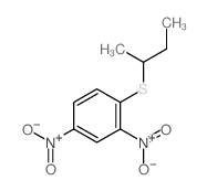 1-butan-2-ylsulfanyl-2,4-dinitro-benzene Structure