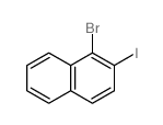 1-bromo-2-iodo-naphthalene Structure