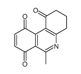 6-methyl-3,4-dihydro-2H-phenanthridine-1,7,10-trione结构式