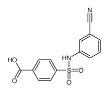 4-[(3-cyanophenyl)sulfamoyl]benzoic acid结构式
