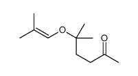 5-methyl-5-(2-methylprop-1-enoxy)hexan-2-one结构式