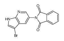 2-(3-溴-1H-吡咯并[2,3-B]吡啶-5-基)-1H-异吲哚-1,3(2H)-二酮结构式