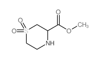 硫代吗啉-3-羧酸甲酯 1,1-二氧化物结构式