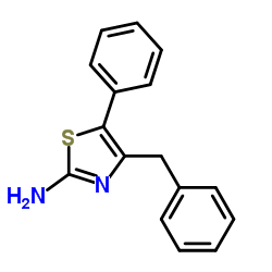 4-Benzyl-5-phenyl-1,3-thiazol-2-amine Structure