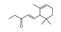 (E)-1-(2,6,6-trimethyl-2-cyclohexen-1-yl)pent-1-en-3-one Structure