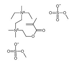 N,N-diethyl-N,N',N'-trimethyl-N'-[2-[(2-methyl-1-oxoallyl)oxy]ethyl]ethylenediammonium dimethyl disulphate结构式