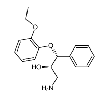 (2RS,3RS)-1-amino-3-(2-ethoxyphenoxy)-2-hydroxy-3-phenylpropane结构式