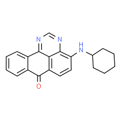 4-(Cyclohexylamino)-7H-benzo[e]perimidin-7-one结构式