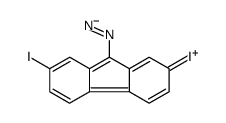 2,7-diiodo-9-diazofluorene Structure