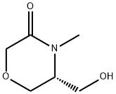 (R)-5-(hydroxymethyl)-4-methylmorpholin-3-one Structure