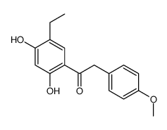 1-(5-ethyl-2,4-dihydroxyphenyl)-2-(4-methoxyphenyl)ethanone结构式
