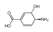 trans-4-amino-3-hydroxy-1,5-cyclohexadiene-1-carboxylic acid Structure
