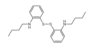2,2'-disulfanediylbis(N-butylaniline) Structure