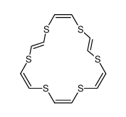 (E,Z,Z,Z,E,Z)-1,4,7,10,13,16-hexathiacyclooctadeca-2,5,8,11,14,17-hexaene结构式