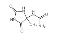 Urea,N-(4-methyl-2,5-dioxo-4-imidazolidinyl)-结构式