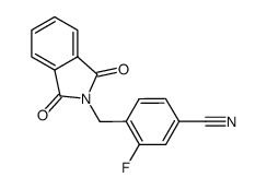 4-((1,3-dioxoisoindolin-2-yl)methyl)-3-fluorobenzonitrile Structure