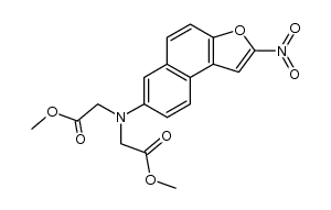 (N,N-dicarbomethoxymethylamino)-7 nitro-2 naphto[2,1-b]furanne结构式