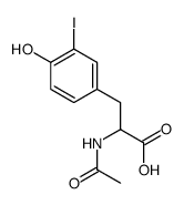 (2S)-2-acetamido-3-(4-hydroxy-3-iodophenyl)propanoic acid结构式