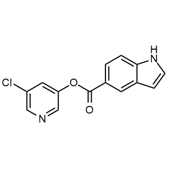 (5-氯-3-吡啶基)1h-吲哚-5-羧酸酯结构式