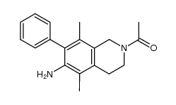 1-(6-amino-5,8-dimethyl-7-phenyl-3,4-dihydroisoquinolin-2(1H)-yl)ethanone Structure