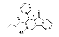 1-phenyl-2-ethoxycarbonyl-3-amino-9a-methyl-1,9a-dihydrofluorene-9-one Structure