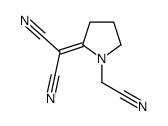2-[1-(cyanomethyl)pyrrolidin-2-ylidene]propanedinitrile Structure