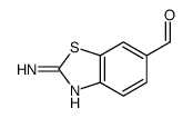 6-Benzothiazolecarboxaldehyde,2-amino-(9CI) structure