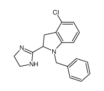 2-(4,5-Dihydro-1H-imidazol-2-yl)-1-benzyl-4-chloro-2,3-dihydro-1H-indole Structure