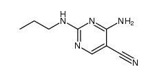 4-amino-2-propylamino-pyrimidine-5-carbonitrile Structure