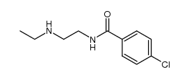 N-[2-(ethylamino)ethyl]-p-chlorobenzamide Structure
