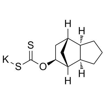 二硫代碳酸 rel-(-)-O-[(3aR,4R,5S,7R,7aR)-八氢-4,7-甲桥-1H-茚-5-基]酯钾盐结构式